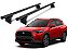 RACK EQTHOR ALUMÍNIO P/ LONGARINAS INTEGRADAS TOYOTA COROLLA CROSS 2021 2022 2023 2024 2025 2026 - PRETO - Imagem 1