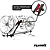 Transportador De Teto Para Bicicleta Velox Alumínio Eqmax - CINZA - Imagem 2