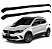 RACK P/ LONGARINAS INTEGRADAS EQMAX DELTA FIAT ARGO TREKKING 2020 2021 2022 2023 2024 2025 - PRETO - Imagem 1