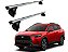 RACK EQTHOR ALUMÍNIO P/ LONGARINAS INTEGRADAS TOYOTA COROLLA CROSS 2021 2022 2023 2024 2025 2026 - CINZA - Imagem 1