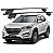 RACK P/ LONGARINAS INTEGRADAS BETA AÇO (1,30M) HYUNDAI TUCSON 2017 2018 2019 2020 2021 2022 - PRETO - Imagem 1