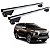 RACK P/ LONGARINAS INTEGRADAS BETA ALUMÍNIO (1,26M) MITSUBISHI PAJERO SPORT 2021 2022 2023 2024 2025 - CINZA - Imagem 1