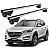RACK P/ LONGARINAS INTEGRADAS BETA ALUMÍNIO (1,26M) HYUNDAI TUCSON 2017 2018 2019 2020 2021 2022 2023 2024 2025 - CINZA - Imagem 1