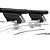 RACK P/ LONGARINAS INTEGRADAS BETA ALUMÍNIO (1,26M) MITSUBISHI L200 TRITON 2021 2022 2023 2024 2025 - PRETO - Imagem 3
