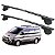 RACK P/ LONGARINAS ALPHA AÇO 01 (1,10M) HYUNDAI STAREX MPV 1997 1998 1999 2000 2001 2002 2003 2004 - PRETO - Imagem 1