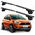 RACK P/ LONGARINAS ALPHA AÇO 01 (1,10M) FORD KA FREESTYLE 2020 2021 - PRETO - Imagem 1