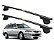 RACK P/ LONGARINAS ALPHA AÇO 02 (1,20M) MAZDA 626 WAGON 1998 1999 2000 2001 2002 - PRETO - Imagem 1