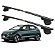 RACK P/ LONGARINAS ALPHA AÇO 02 (1,20M) HYUNDAI HB20X 2013 2014 2015 2016 2017 2018 2019 - PRETO - Imagem 1