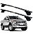 RACK P / LONGARINAS ALPHA AÇO 03 (1,30M) FORD RANGER CABINE DUPLA 2013 2014 2015 2016 2017 - PRETO - Imagem 1