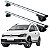 RACK P/ LONGARINAS ALPHA ALUMINIO 02 (1,16M) VW FOX XTREME 2018 2019 2020 2021 - CINZA - Imagem 1