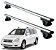 RACK P/ LONGARINAS ALPHA ALUMINIO 02 (1,16M) KIA CARNIVAL 1998 1999 2000 2001 2002 2003 2004 2005 2006 2007 2008 2009 2010 2011 2012 2013 - CINZA - Imagem 1