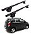 RACK P/ LONGARINAS ALPHA ALUMINIO 02 (1,16M) CHERY FACE 2010 2011 2012 2013 2014 - PRETO - Imagem 1