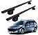 RACK P/ LONGARINAS ALPHA ALUMINIO 02 (1,16M) PEUGEOT 307 SW 2002 2003 2004 2005 2006 2007 2008 - PRETO - Imagem 1