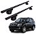 RACK P/ LONGARINAS ALPHA ALUMINIO 02 (1,16M) CHERY TIGGO 2010 2011 2012 2013 2014 2015 - PRETO - Imagem 1