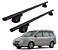 RACK P/ LONGARINAS ALPHA ALUMINIO 02 (1,16M) HYUNDAI TRAJET 2000 / 2001 - PRETO - Imagem 1