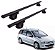 RACK P/ LONGARINAS ALPHA ALUMINIO 02 (1,16M) PEUGEOT 206 SW 2002 2003 2004 2005 2006 2007 2008 - PRETO - Imagem 1