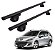 RACK P/ LONGARINAS ALPHA ALUMINIO 02 (1,16M) PEUGEOT 207 SW 2009 2010 2011 2012 2013 - PRETO - Imagem 1
