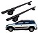 RACK P/ LONGARINAS ALPHA ALUMINIO 02 (1,16M) PEUGEOT 207 ESCAPADE 2009 2010 2011 2012 2013 - PRETO - Imagem 1
