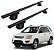 RACK P/ LONGARINAS ALPHA ALUMINIO 02 (1,16M) KIA SPORTAGE 1996 1997 1998 1999 2000 2001 2002 2003 2004 2005 2006 2007 2008 2009 2010 - PRETO - Imagem 1