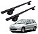 RACK P/ LONGARINAS ALPHA ALUMINIO 02 (1,16M) PEUGEOT 206 ESCAPADE 2006 2007 2008 - PRETO - Imagem 1