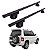 RACK P/ LONGARINAS ALPHA ALUMINIO 02 (1,16M) MITSUBISHI PAJERO IO 1999 2000 2001 2002 - PRETO - Imagem 1