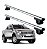 RACK P/ LONGARINAS ALPHA ALUMÍNIO 03 (1,26M) FORD RANGER CABINE DUPLA 2013 2014 2015 2016 2017 - CINZA - Imagem 1