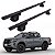RACK P/ LONGARINAS ALPHA ALUMÍNIO 03 (1,26M) NISSAN FRONTIER 2017 2018 2019 2020 2021 2022 2023 - PRETO - Imagem 1