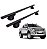 RACK P/ LONGARINAS ALPHA ALUMÍNIO 03 (1,26M) FORD RANGER CABINE DUPLA 2013 2014 2015 2016 2017 - PRETO - Imagem 1