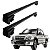 RACK P/ LONGARINAS SIGMA ALUMÍNIO 02 (1,16M) GM S10 CABINE DUPLA 1991 1992 1993 1994 1995 1996 1997 1998 1999 2000 2001 2002 2003 2004 2005 2006 2007 2008 2009 2010 2011 - PRETO - Imagem 1