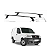 RACK EQMAX AÇO FIAT DOBLÔ 2002 2003 2004 2005 2006 2007 2008 2009 2010 2011 2012 2013 2014 2015 2016 2017 2018 2019 2020 - PRETO - Imagem 1