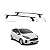 RACK EQMAX AÇO FORD NEW FIESTA NACIONAL HATCH 2014 2015 2016 2017 2018 2019 - PRETO - Imagem 1