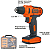 Kit Parafusadeira/Furadeira 12V 3/8" Com 31pcs Black&Decker - Imagem 3
