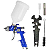 Pistola de Pintura Gravidade HVLP 1,7mm 600ml PRO-550 PDR - Imagem 2