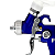 Pistola de Pintura Mini HVLP 1,0mm 125ml PRO-545 1.0 PDR - Imagem 3