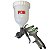 Pistola Pintura Grav. HVMP B. 1,7mm 600ml Copo Branco - Imagem 4