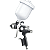 Pistola Pintura HVLP 1,4mm 600ml ITALCO PRETA - Imagem 1