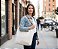 Ecobag em Algodão Cru Alça em couro - Imagem 3
