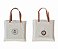Ecobag em Algodão Cru com Logo Alça de Couro - Imagem 7