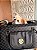 Bolsa Transporte para Cães Xadrez Preto Cinza - Imagem 1