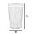 Stand up Pouch Transparente com Zip 10 x 15 x 2,5 - Imagem 1