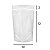 Stand up Pouch Transparente com Zip 10 x 15 x 2,5 - Imagem 2