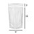 Saco Stand Up Pouch Transparente com Zip 17 x 25 x 4 - Imagem 2