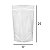 Saco Stand Up Pouch Transparente com Zip 17 x 25 x 4 - Imagem 1