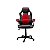 Cadeira De Escritório Gamer, Bright, Ergonômica, Estofado De Couro Sintético, Preta e Vermelha - 0602 - Imagem 3