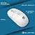 Combo 2X1 (Teclado+Mouse) Sem Fio, Bluecase, Wireless, 2.4GHz, Branco - BMTW01 - Imagem 4