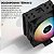 Cooler Air Processador Universal, DeepCool Gammaxx, 2000 RPM, ARGB, 120mm, Preto - AG400 BK - Imagem 3