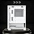 Gabinete Gamer Aquário, Clanm Megalon Snow, Micro-ATX/ITX, Vidro Temperado Frontal/Lateral, Branco - Imagem 5