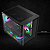 Gabinete Gamer Aquário, Clanm Rodan, Mini-ITX mATX, Vidro Curvo Temperado, Preto - Imagem 3