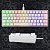 Teclado Mecânico Gamer 60%, Clanm WALKER V2 Snow, RGB, USB, Switch Hot Swap Red, Branco - Imagem 4
