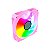 Ventoinha Cooler FAN (Kit Com 3 FAN), Clanm Candy, 120mm, Led RGB, 4 Pinos, Rosa - Imagem 6